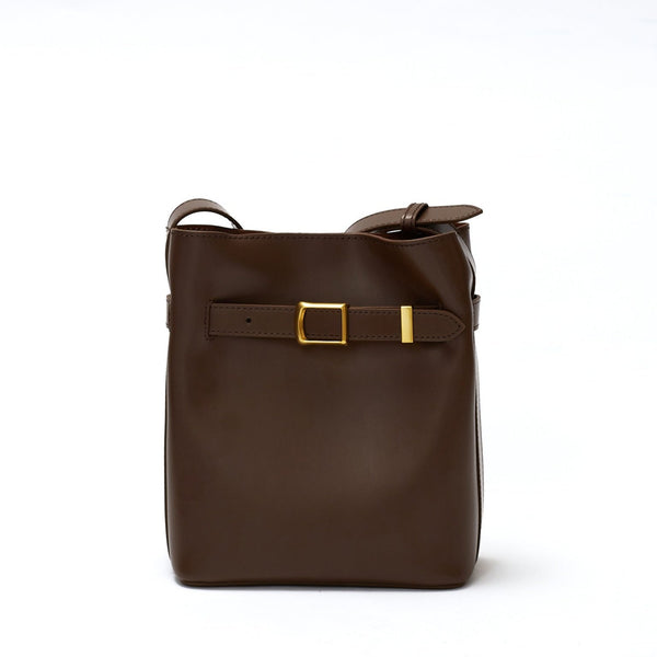 Bolsa Feminina Transversal de Couro Celine Marrom